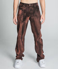 AJ05ST BROWN WASHED STRAIGHT JEANS