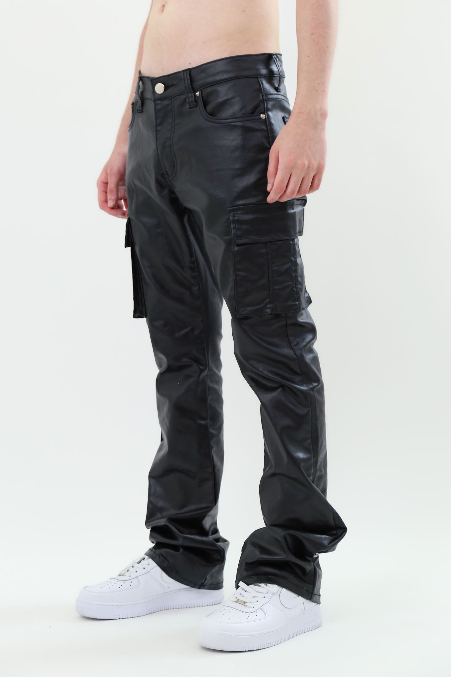 ASJ8069 METALLICA DIP STACKED JEANS